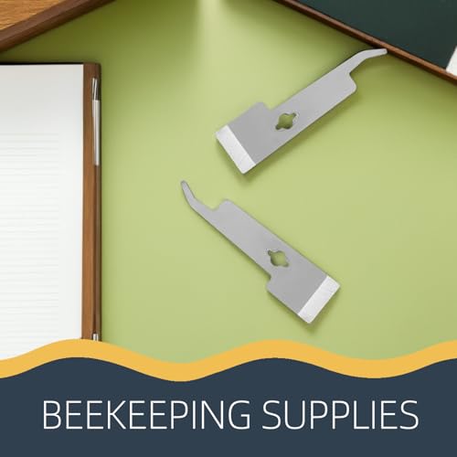 Ipetboom 2Pcs Stainless Steel Hive Tool Beehive Tool Hive Scraper Frame Lifter Beekeeping Equipment Beekeepers Cleaning Gadgets