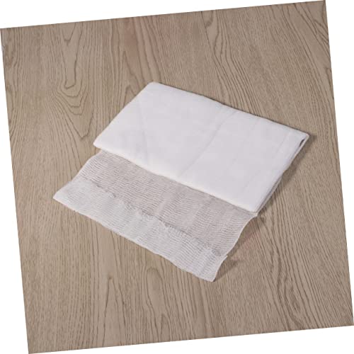 IMIKEYA 3pcs Pure Cotton Cheesecloth Fabric Unbleached Gauze Cooking Strainer Cheese Making Cloth - color: Whitex3pcs, size: Size 2x3pcs