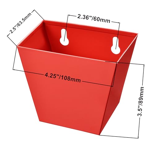 Red Stainless Bottle Cap Catcher Wall Mount with Drainage Holes Rustproof Beer Cap Holder for Garage Bar Home - color: Red