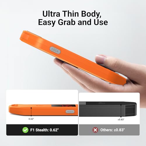 Professional Digital Meat Thermometer, 1 Sec Instant Read, ±0.5℉ Accuracy NIST&NSF Certified Food Thermometer, Auto-Rotate Bright LED Screen, Waterproof Cooking Thermometer for Grill BBQ, Orange - color: Orange