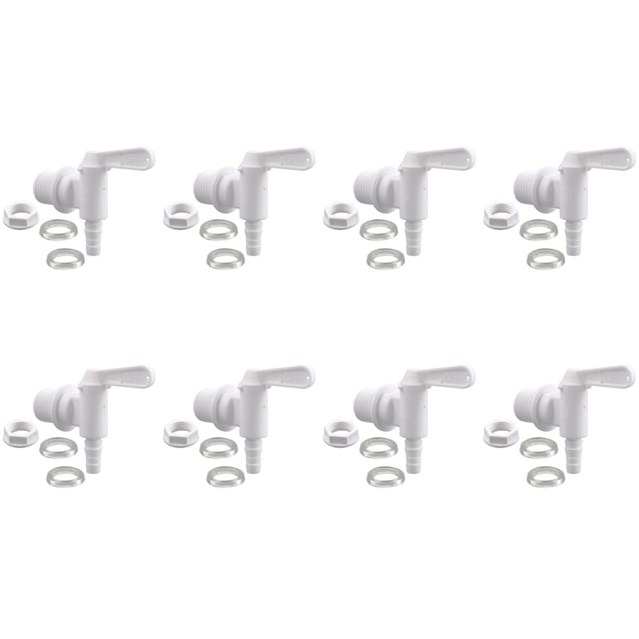 Bottling Bucket Spigot Plastic Brewing Bucket Spigot Soda Fermenter Tap for 5 Gallon Bucket by MUGLIO 8 PACK - size: 8 Pack