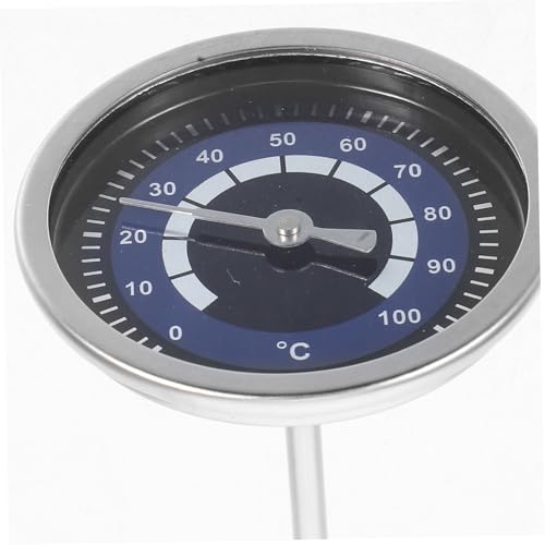 ULTECHNOVO High Precision Stainless Steel Temperature Gauge Instant Read Thermometer for Kettles Effortless Installation User Friendly Dial for Home Brewing Cooking