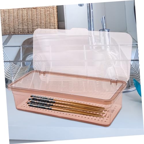 2pcs Cutlery Rack with Lid Kitchen Drawer Organizer for Utensil Storage Stackable Utensil Drying Rack Compact and Functional Chopstick Holder for Kitchen Restaurant Use
