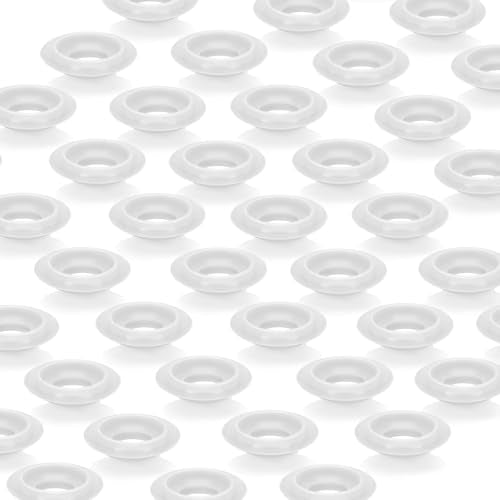 30Pcs Dopamine color Silicone Gaskets Washers Seals for Cap Swing Flip Top Bottle for Home Brew Beer Soda Bottle Sealing(flat,half cover) (White) - color: White
