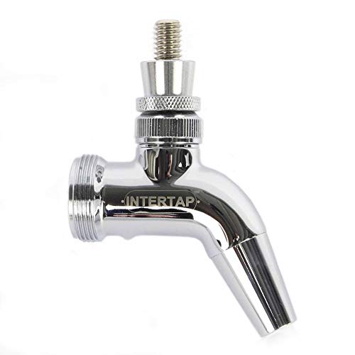 Intertap Forward Sealing Beer Faucet (Chrome Plated Brass), US Beer Industry Standard