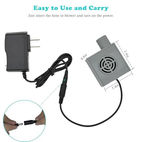 CPAP Hose Dryer for Universal 22mm Tubing, CPAP Tube Cleaner Blower Fan for Resmed Airsense 11 10 Tubes, Easy to Use and Make Hoses Drying Quick, CPAP BIPAP Cleaning Kits Supplies - color: Grey