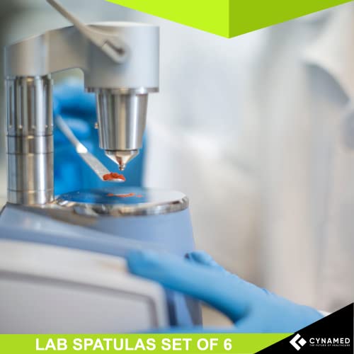 Cynamed Stainless Steel Double Ended Micro Lab Spatula Sampler Set of 6 - style: Type 1