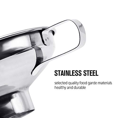 Stainless Steel Canning Funnel Set - 2 Pack for Wide and Regular Mason Jars - size: 2Pack Canning Funnel