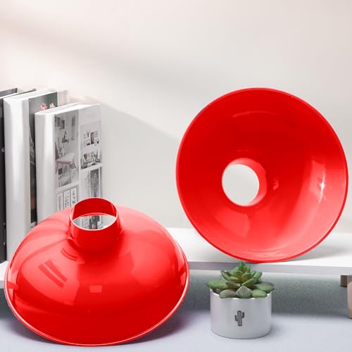 Vesici Extra Large Wide Mouth Funnel 2.5" x 10" Multi Purpose Filling Funnel Plastic Reusable for Water Softener Resin Tanks Carbon Media Jar Filling Use(Red,2 Pack) - color: Red