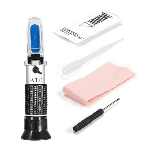 Antifreeze Refractometer,V·RESOURCING Hand-Held Anti Freeze Tester for Car Coolant Adblue Antifreeze System, Glycol Propylene,Glycol Ethylene,Battery Acid,Coolant Windshield Fluid
