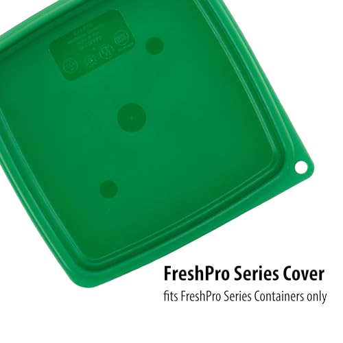 Cambro Food Storage Containers with Lids (Microwave Safe and BPA-Free) - 4 QT (Quart) Square Food Storage Container with Lid (2 Pack)