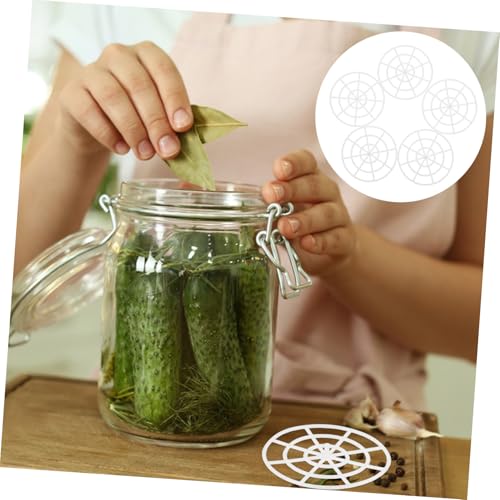5Pcs Wide Mouth Fermenting Jar Press Weight Versatile Mesh Tool for Pickling and Fermenting Sturdy Accessory for Kitchen and Outdoor Use
