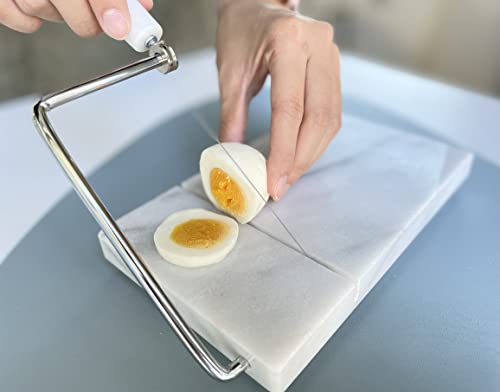 JEmarble Cheese Slicer 5x8 inch(White)(Premium Quality)(With 2 Extra Wires)