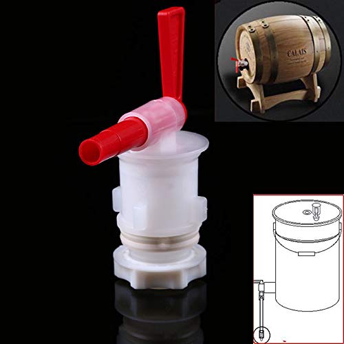 PERA 4 Pack Plastic Bottling Bucket keg Spigot tap Faucet for Homebrew Wine Making Beer