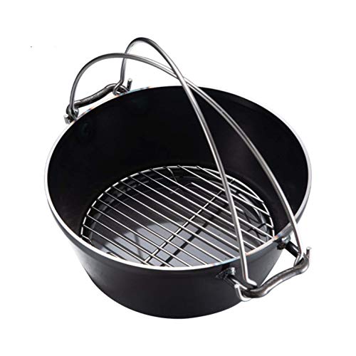 CAMPINGMOON φ8.27inch/φ21cm Round Stainless Steel Roasting Baking Steaming Cooling Rack Cooking Grid Grill Fits for 10-inch Dutch Oven W21 - color: Dia 8.3 inches, W21