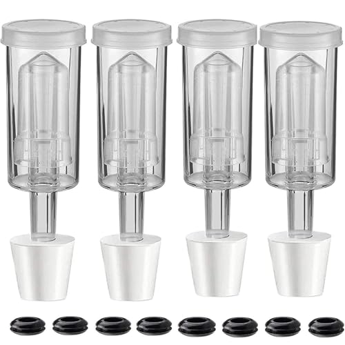 YiZYiF 3-Piece Airlock Fermentation Beer Wine Brewing Air Locks Silicone Grommets for Kimchi Kombucha 16Pcs Set One Size