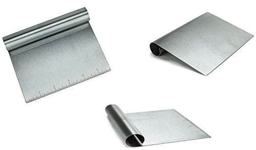 Stainless Steel Food Scraper and Chopper Large Griddle Spatula Kitchen Tool Gadget