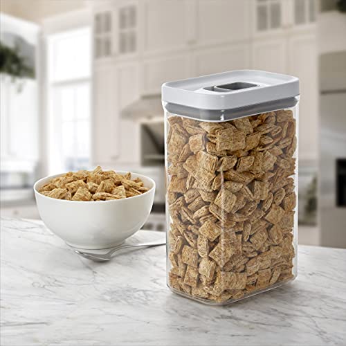 Copco Clear Storage Container 2.74 Qt - Airtight Pantry Organizer with Locking Lid for Dry Food, Pasta, Cereal, Flour - Stackable Kitchen Storage Bin for Pantry Organization - size: 1 Count (Pack of 1)