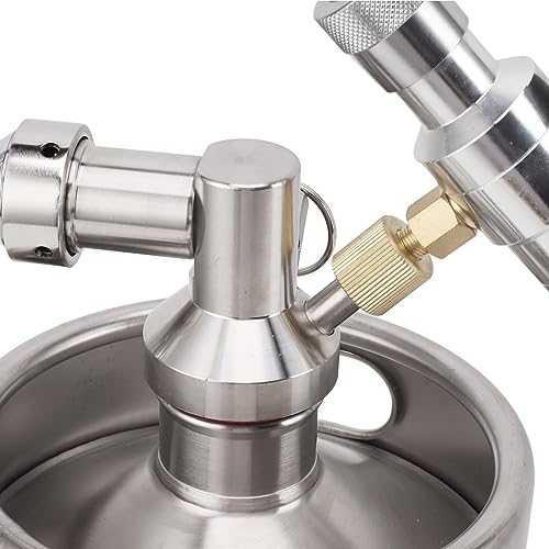 2L/67Oz Mini Keg Growler 150PSI Pressure Regulator Portable Pressurized Stainless Steel Home Keg System Kit Mini Keg Dispenser for Homebrew, Craft and Draft Beer