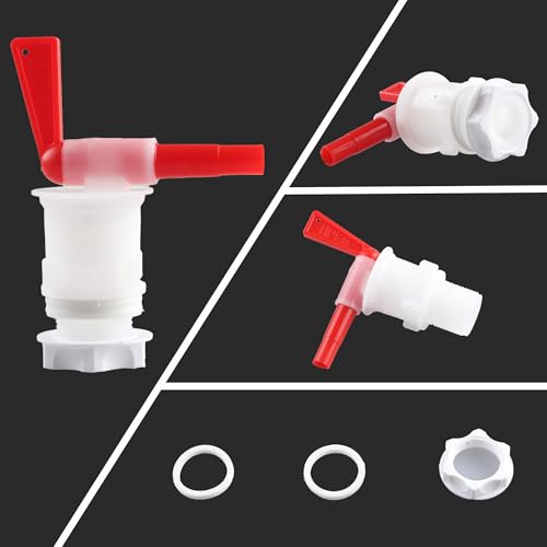2 Pack Homebrew Bottling Spigot 5 Gallon Plastic Fermentation Faucet with Barbed Outlet for Beer Wine Making Fermenter Bucket by GWENBHMTOOL