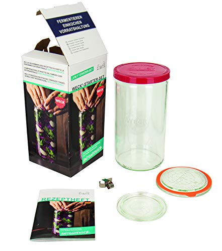 Weck® 3 in 1 Starter Kit - Fermentation Preservation Preserving Jar (1600ml)