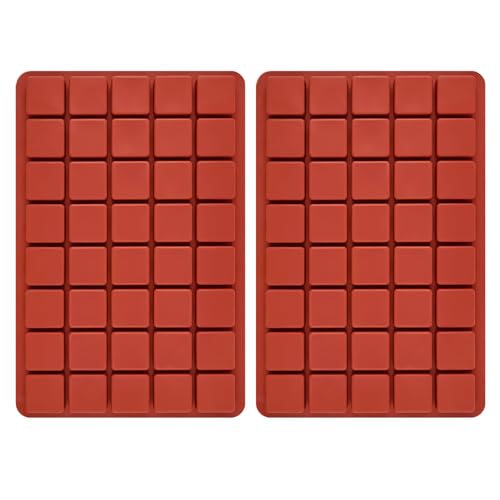 Mini Square Silicone Molds, 2 Pack 40-Cavity Caramel Candy Gummy Molds for Chocolate Mini Ice Cube Jelly Truffles - color: 2 Packs Mini Square Molds Z277