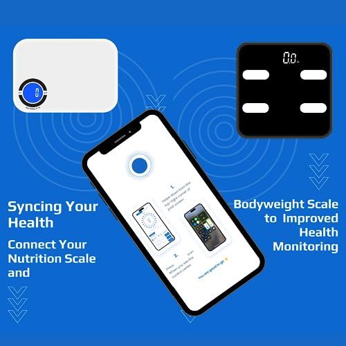 Smart Kitchen Scale- Digital Weight Grams and Oz Food Scale with Nutritional Calculator for Weight Loss, Accurately Track Calories & Macros with Bluetooth Fitness App (Black). - color: Black