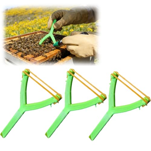 3Pcs Queen Bee Marking Tool - Safe Plunger Holder & Cage for Color Coding Queen Bees, Precise Beekeeping Accessory for Hive Management