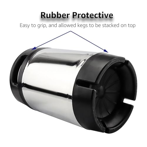 19L Cornelius HomeBrew Keg, Stainless Steel Soda and Draft Beer Keg with Standard Ball Lock Disconnect, Stackable Design, 130psi Pressure Resistance