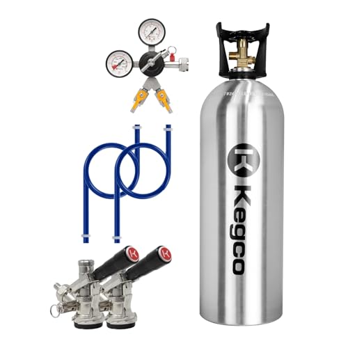 Kegco 2PDDK20 2 Product Direct Draw Kit for Commercial Kegerators and Jockey Boxes with 20 lb. CO2 Tank - color: Standard