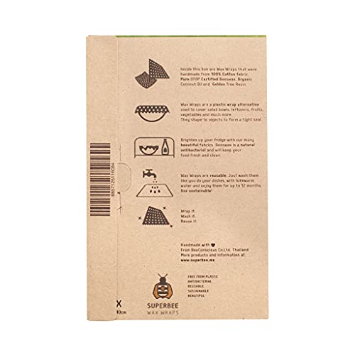 SUPERBEE Beeswax Bread Wrap, Reusable Beeswax Wrap for Food, Wrap Bread, Reusable Bees Wrap Paper for Wrapping Vegetables, Cheese Paper, Bowl Covers and Sandwich Wrapping, XXL (Passion Som) - color: Passion Som