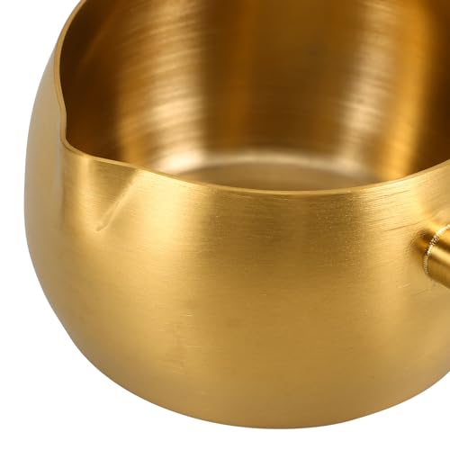SHINEOFI Stainless Steel Oil Dipping Ladle Long Handle Oil Dipping Spoon Kitchen Water Scoop for Cooking Golden - color: Golden