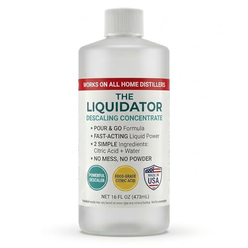 Think Crucial Water Distiller Descaler Liquid — Compatible with H2O Labs, Megahome, Waterwise, VEVOR, Durastill — 16 fl oz