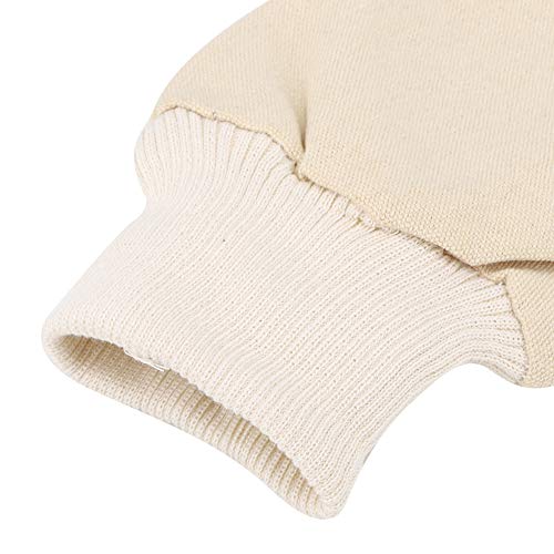 Sheepskin Beekeeping Gloves XXL, Full Hands Protection, Long Sleeves, Canvas and Goat - Skin Leather - Superior Sting Resistance, Ergonomic Mobility, Ideal for Beginners (XXL) - size: XXL