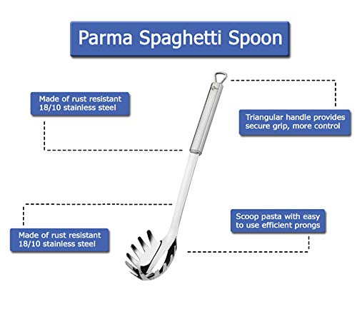 Kuechenprofi Parma Spaghetti Spoon, 12.5", Silver - style: Spaghetti Spoon