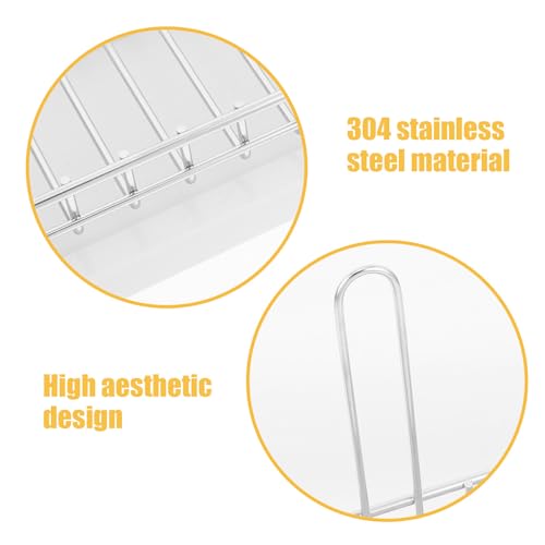 Alipis Stainless Steel Bottle Drying Rack and Desktop Cup Organizer with Drainboard Kitchen Countertop Water Cup Holder for Mason Jars Mugs Sports Bottles