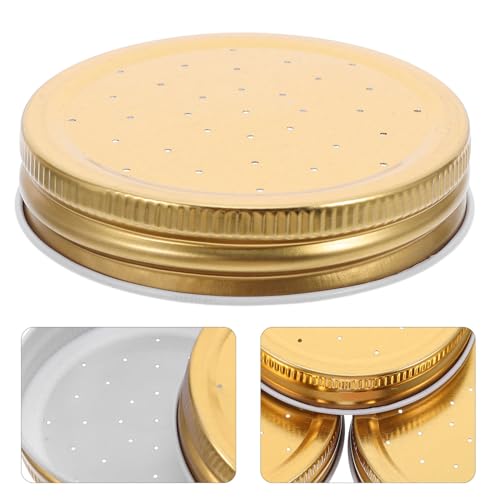Toyvian 5pcs Beehive Water Feeder Lids with Ventilation Discs Bee Entrance Feeder Tool for Beekeeping Feeding Station Iron Cover Compatible with Standard Hive Entrances