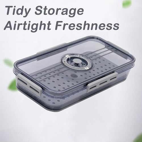 Deli Meat Container for Fridge - Airtight Lunchmeat Storage with Date Marker & Drip Tray, Leakproof Home Storage Container for Cold Cuts and Cheese