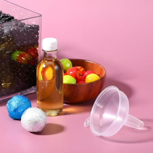 10 Pack Small Funnels Food Grade Mini Funnel Easily Transfer Liquids Granules Powders Plastic Funnels for Kitchen Use Filling Bottles Water Bottle Funnel Lotion Essential Oils