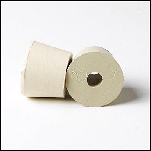 Rubber Stopper- Size 6.5- Drilled