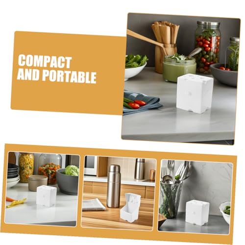 Cheese Storage Box with Flip Abs Lid, Airtight Cheese Saver for Refrigerator, White Food Storage Container for Kitchen Fridge Use, 1pcs