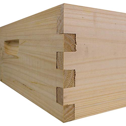 Medium Super Box (No Frames or Foundation) | 10-Frame Beekeeping Equipment | Durable Wood Construction | Amish Made in USA | Perfect for Honey Production and Hive Expansion