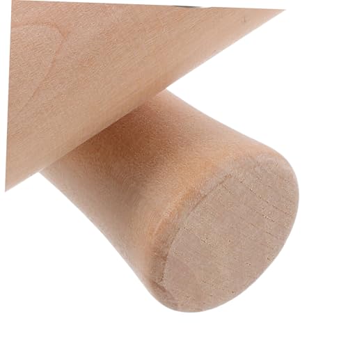 Unomor 2 pcs Beech Wood Muddler Grinding Sticks for Garlic Ginger Chili Herbs Crushing Kitchen Rods with Ergonomic Handles for Food Preparation and Mashed Potatoes