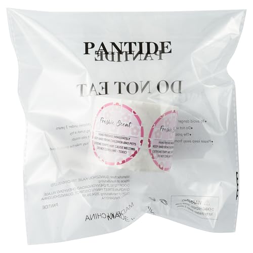 PANTIDE Freshiess Scent Care Instruction Stickers - 500 Count Car Freshie Warning Round Labels, Adhesive Roll Stickers with Line to Write Thermal Printed for Small Business (2 x 2 Inch, Pink Flower) - color: Freshiess Pink Flower