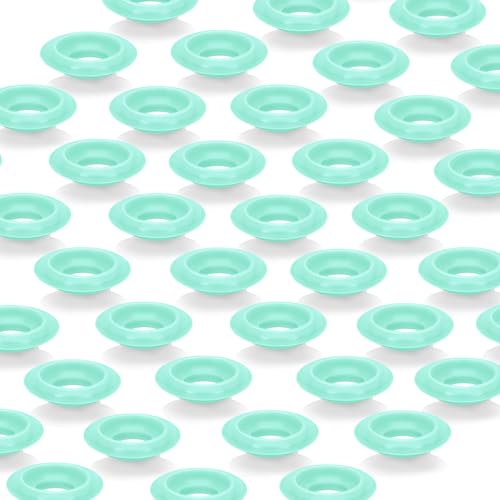 12PCs Dopamine color Silicone Gaskets Washers Seals for Cap Swing Flip Top for Home Brew Beer Soda Bottle Sealing(half cover) (Mint Green) - color: Mint Green