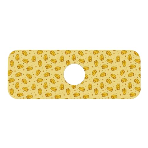 Cheese Faucet Mat For Kitchen Sink, Absorbent Countertop Protector, Quick Dry Sink Splash Guard Pad, Waterproof Draining Mat 15" X 5.5" - color: Style 2