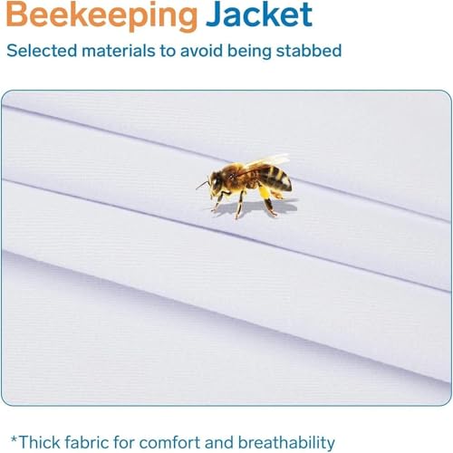 Beekeeping Supplies, Beekeeping Suit, Veil, Head Cover, Gloves, Hat, Cloth Jacket, Protective Clothing, Hooded Equipment,Beekeeping Tools(XX-Large) - size: XX-Large