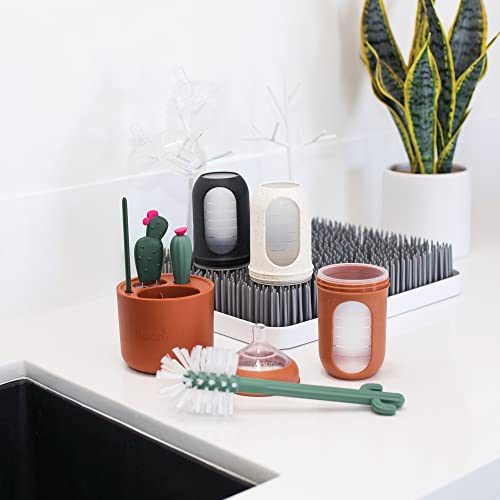 Boon Cacti Bottle Cleaning Brush Set,Terracotta,4 Piece Set,(Pack of 12) - size: 4 Piece Set (Pack of 12), style: Terracotta Set