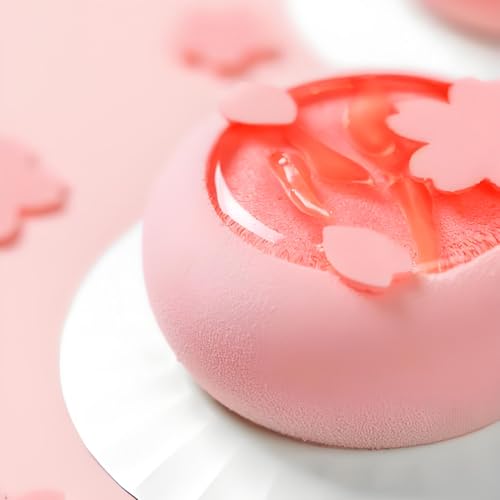 Silicone Round Shape Baking Molds, 6-Cavity Round Mousse Molds for Pastry, French Dessert, Chocolate, Cake, Mousse - color: White-R0191
