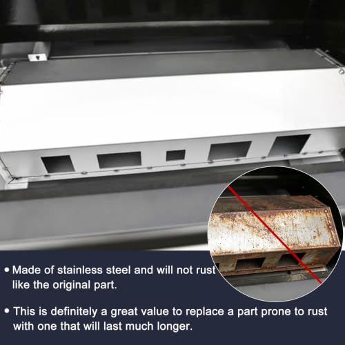 Hiorucet 9904190091 Heat Manifold Replacement Kits for Masterbuilt Gravity Series 1050 Accessories, Stainless Steel Manifold Heat Shield for Masterbuilt 1050 Smoker Parts Model MB20041220, MB20041320. - size: For Masterbuilt 1050